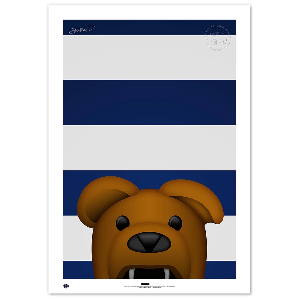 Penn State Nittany Lions 24" x 36" Limited Edition Mascot Fine Art Print