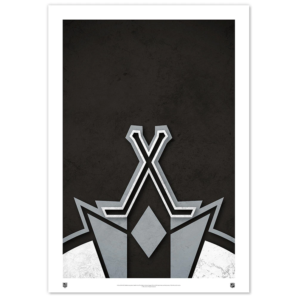 Los Angeles Kings 14" x 20" Minimalist Logo Limited Edition Fine Art Print