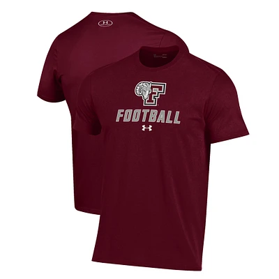 Men's Under Armour Maroon Fordham Rams Football Performance T-Shirt