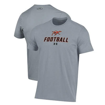 Men's Under Armour Grey Campbell Fighting Camels Football Performance T-Shirt