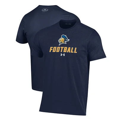 Men's Under Armour Navy Carleton Knights Football Performance T-Shirt