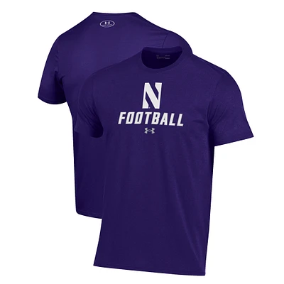 Men's Under Armour Northwestern Wildcats Football Performance T-Shirt