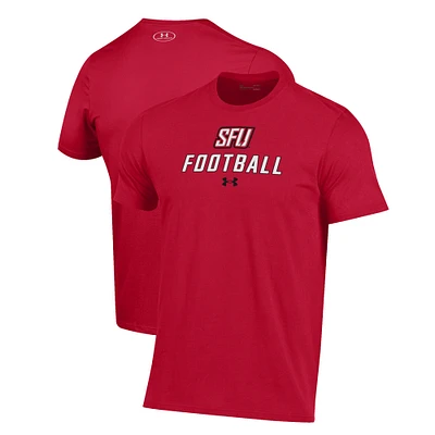 Men's Under Armour Red Saint Francis Flash Football Performance T-Shirt