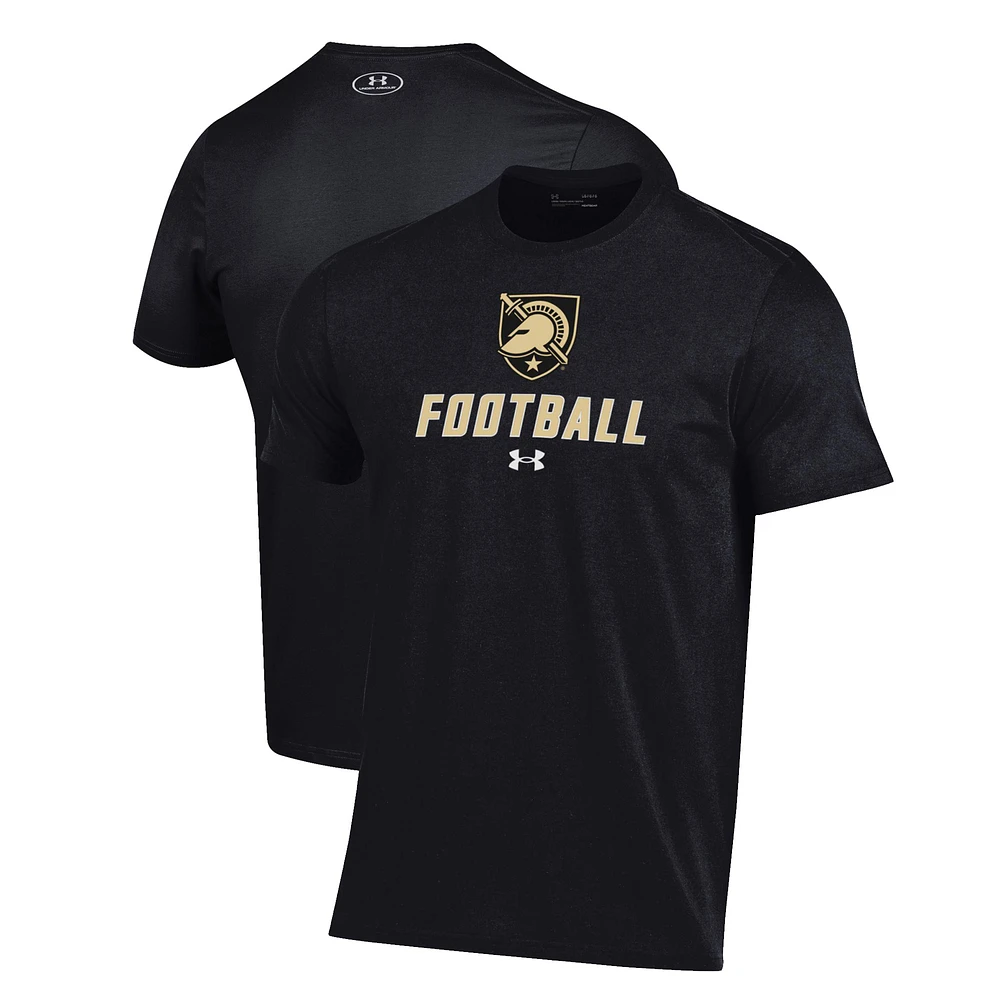 Men's Under Armour Army Black Knights Football Performance T-Shirt