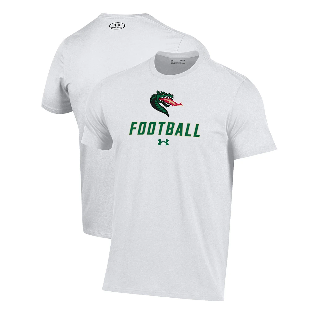 Men's Under Armour White UAB Blazers Football Performance T-Shirt