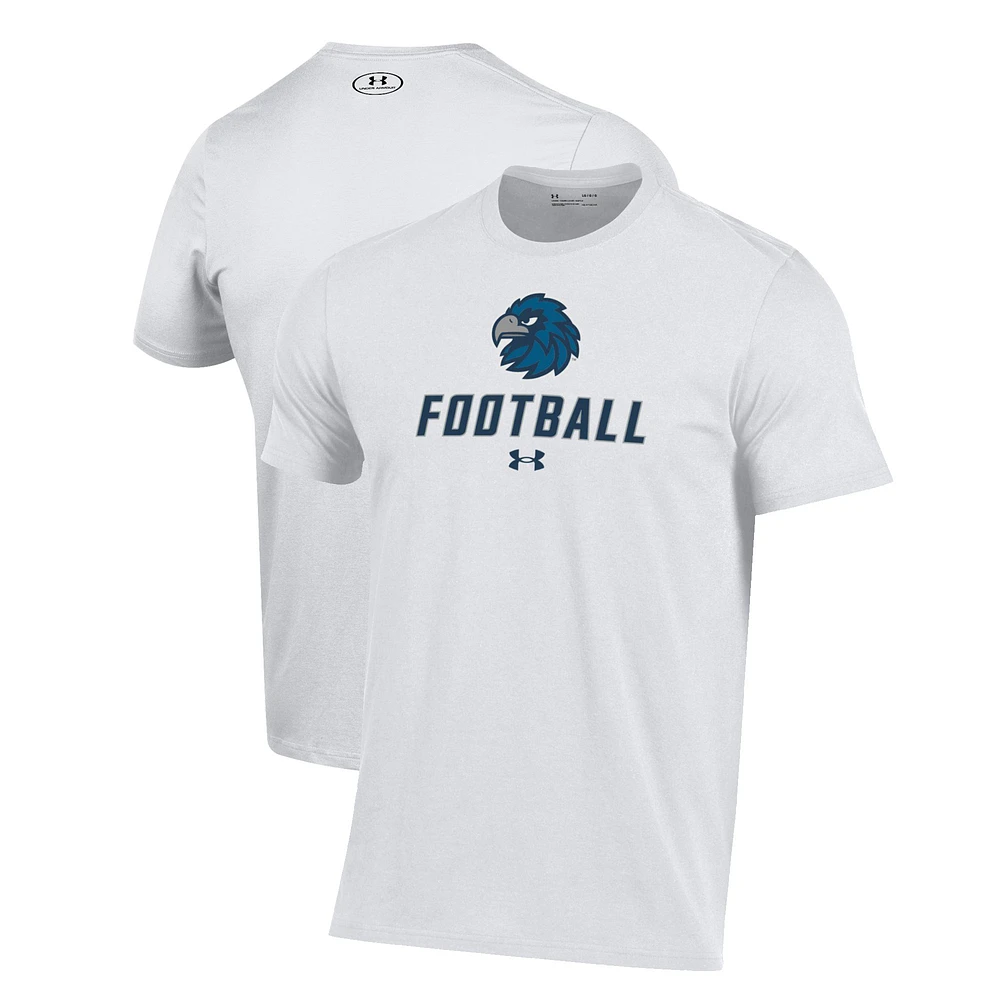 Men's Under Armour White Monmouth Hawks Football Performance T-Shirt