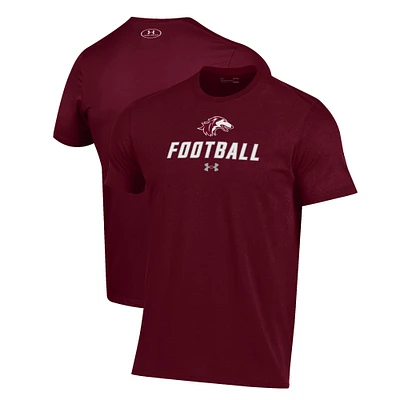 Men's Under Armour Maroon Southern Illinois Salukis Football Performance T-Shirt