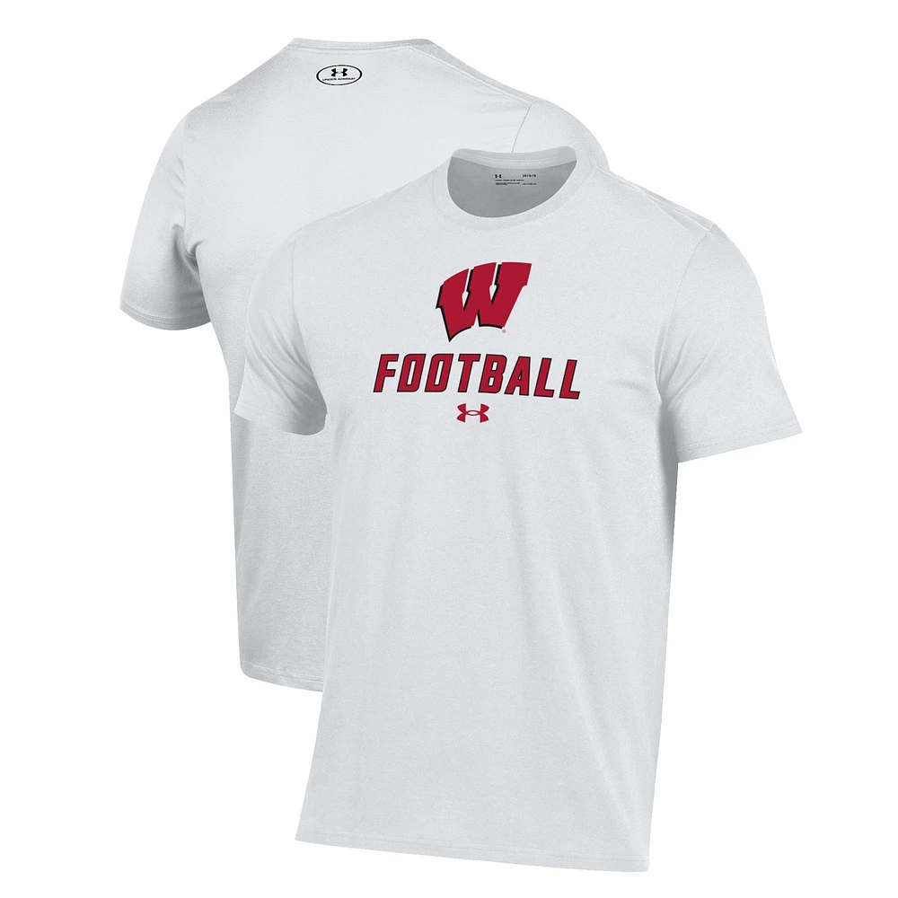 Men's Under Armour Wisconsin Badgers Football Performance T-Shirt