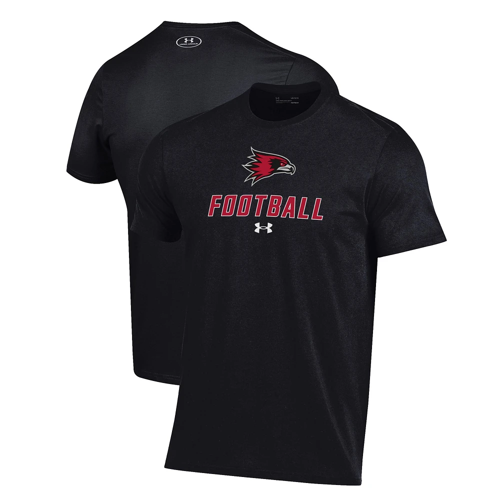 Men's Under Armour Black SEMO Redhawks Football Performance T-Shirt