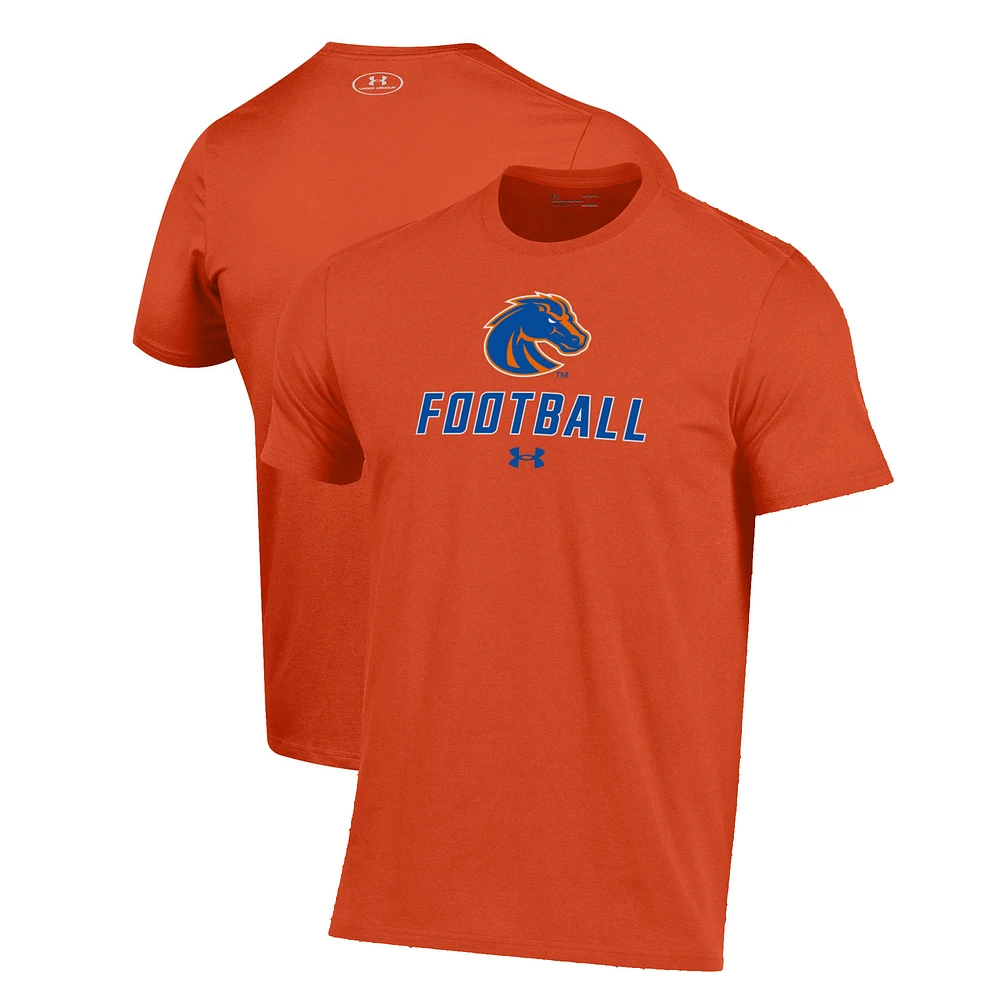 Men's Under Armour Orange Boise State Broncos Football Performance T-Shirt
