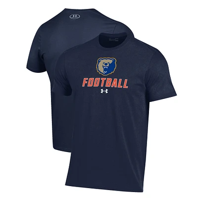 Men's Under Armour Navy Morgan State Bears Football Performance T-Shirt