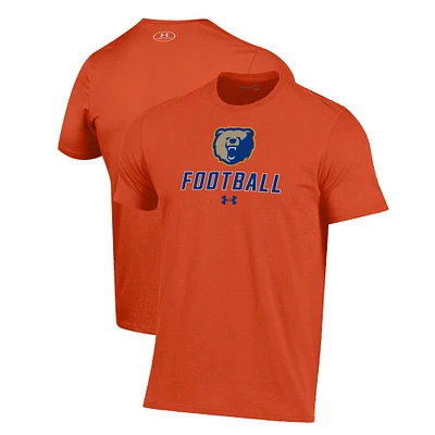 Men's Under Armour Orange Morgan State Bears Football Performance T-Shirt