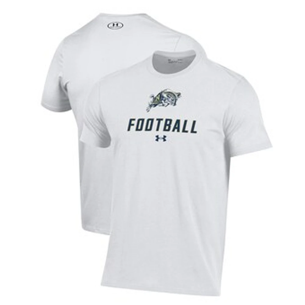 Men's Under Armour Navy Midshipmen Football Performance T-Shirt