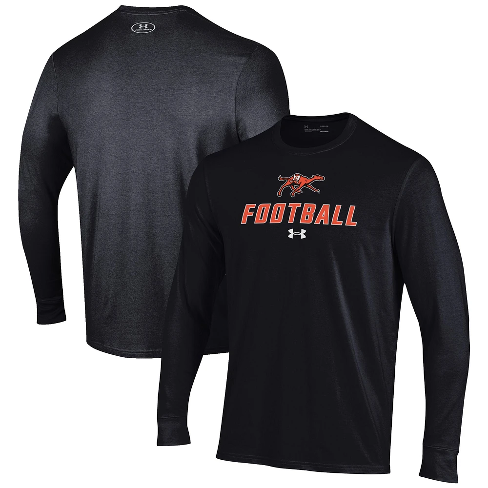 Men's Under Armour Campbell Fighting Camels Football Performance Long Sleeve T-Shirt