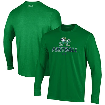 Men's Under Armour Notre Dame Fighting Irish Football Performance Long Sleeve T-Shirt