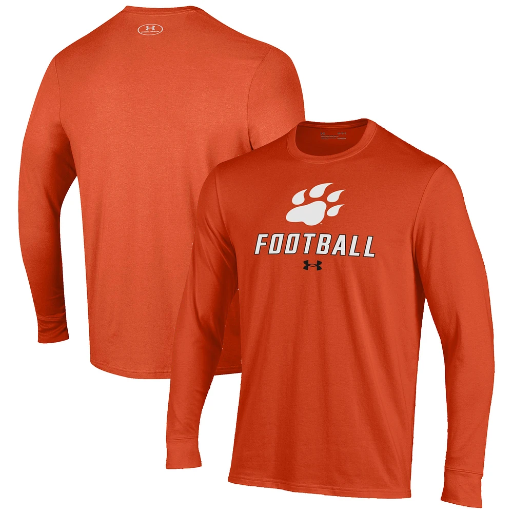 Men's Under Armour Sam Houston State Bearkats Football Performance Long Sleeve T-Shirt