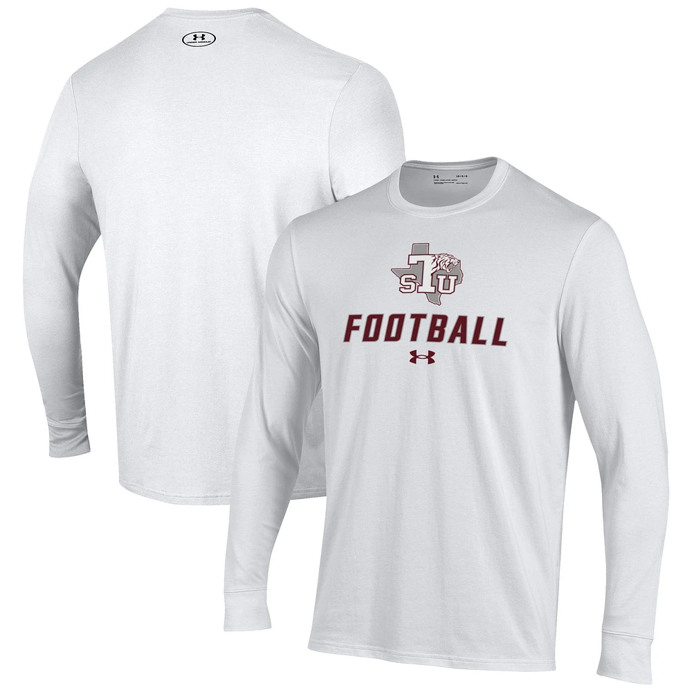 Men's Under Armour Texas Southern Tigers Football Performance Long Sleeve T-Shirt
