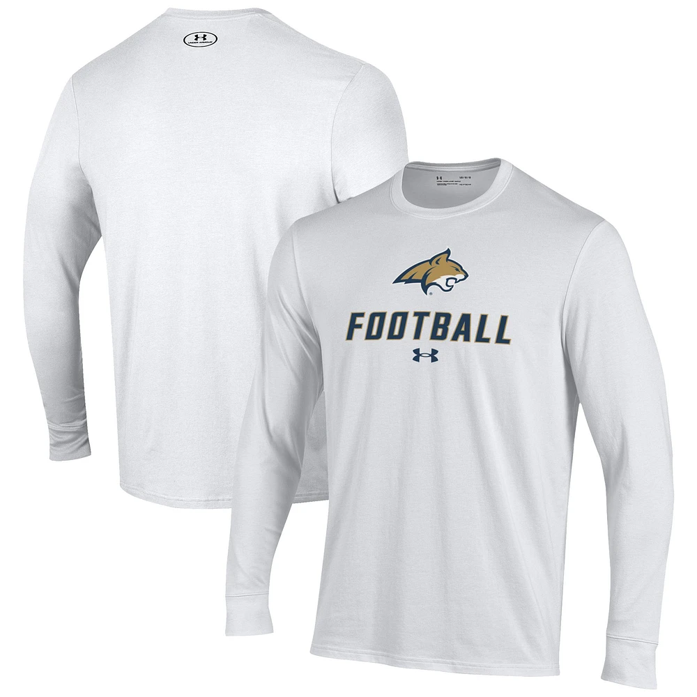 Men's Under Armour Montana State Bobcats Football Performance Long Sleeve T-Shirt
