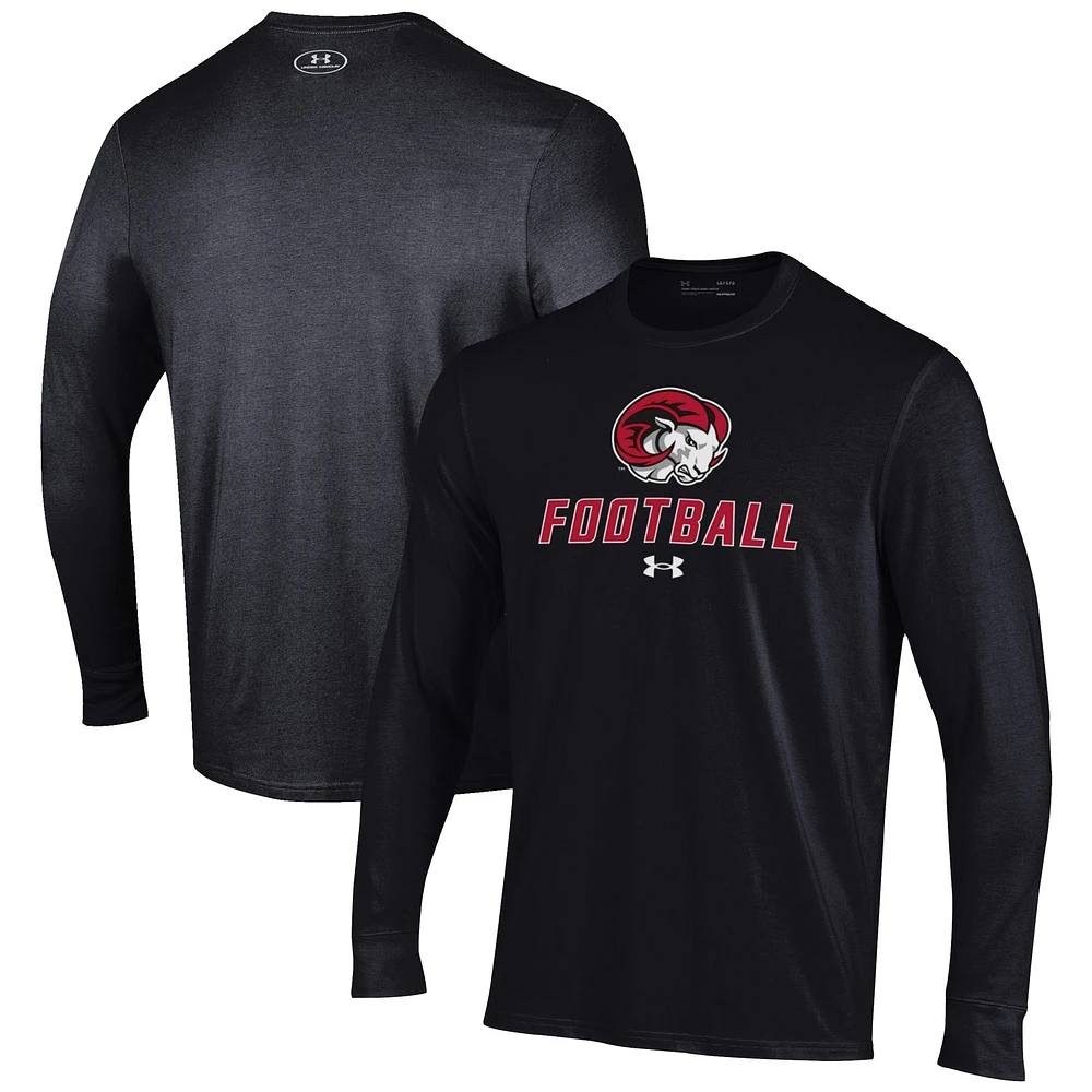 Men's Under Armour Winston-Salem State Rams Football Performance Long Sleeve T-Shirt