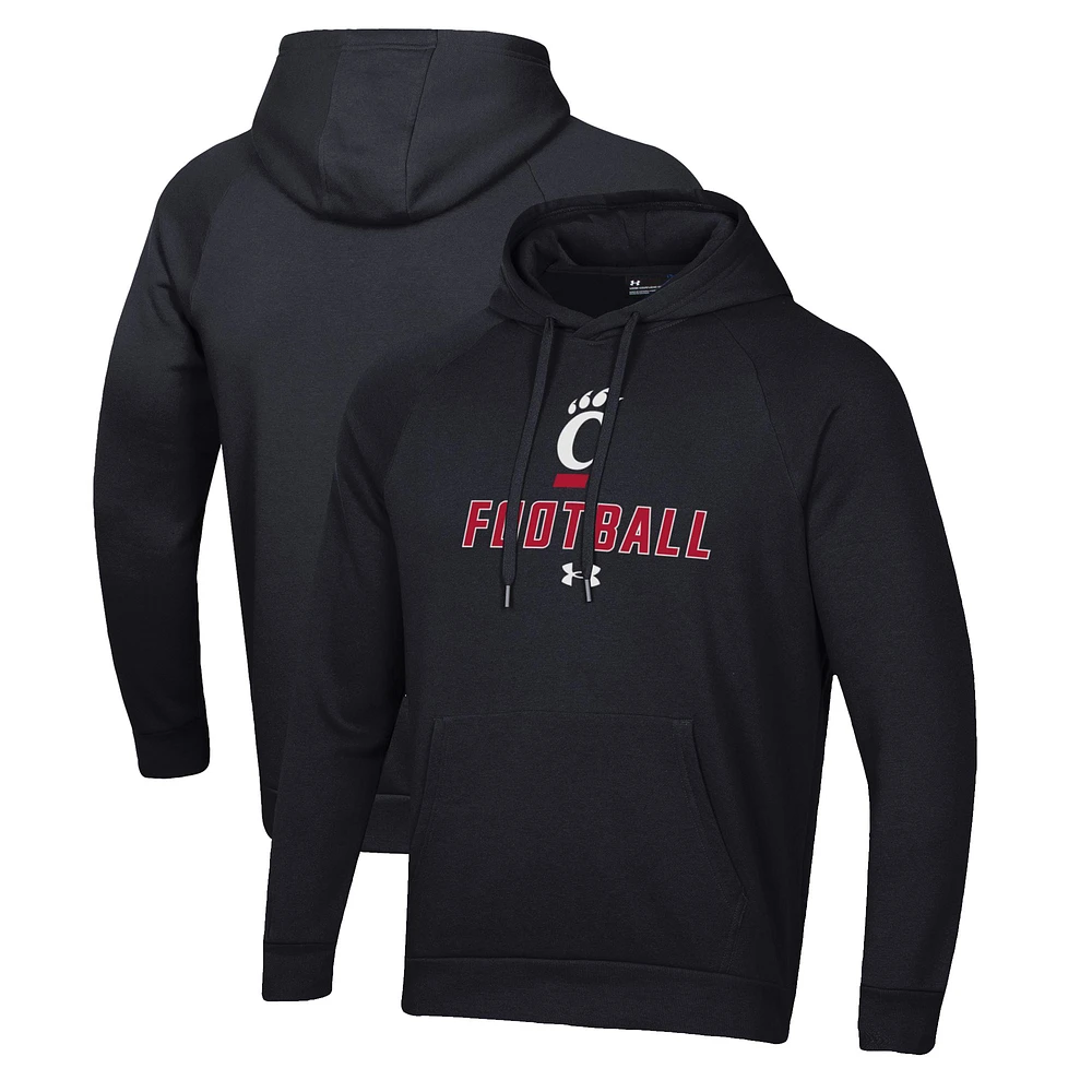 Men's Under Armour Cincinnati Bearcats Football Rival Fleece Pullover Hoodie