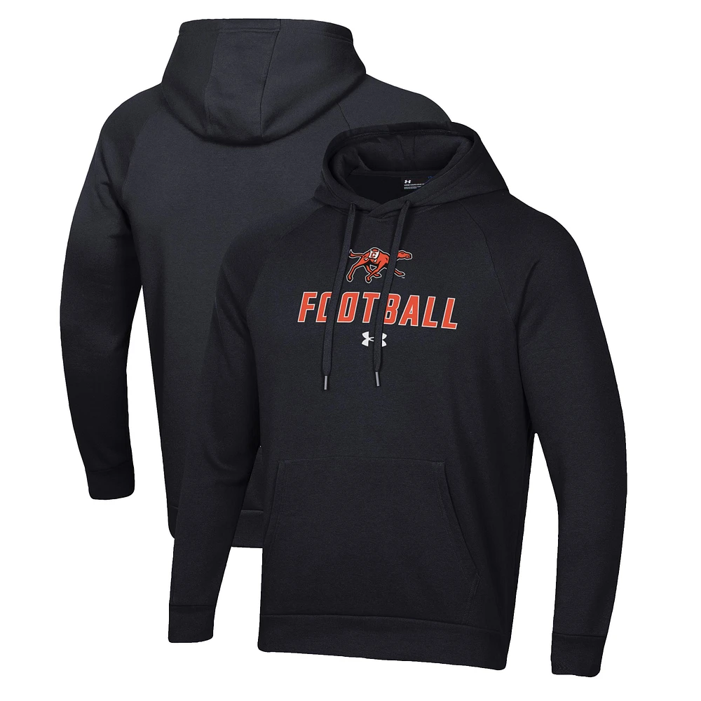 Men's Under Armour Campbell Fighting Camels Football Rival Fleece Pullover Hoodie
