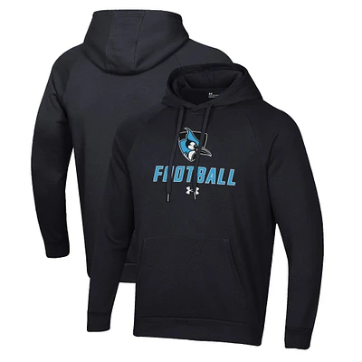 Men's Under Armour Johns Hopkins Blue Jays Football Rival Fleece Pullover Hoodie
