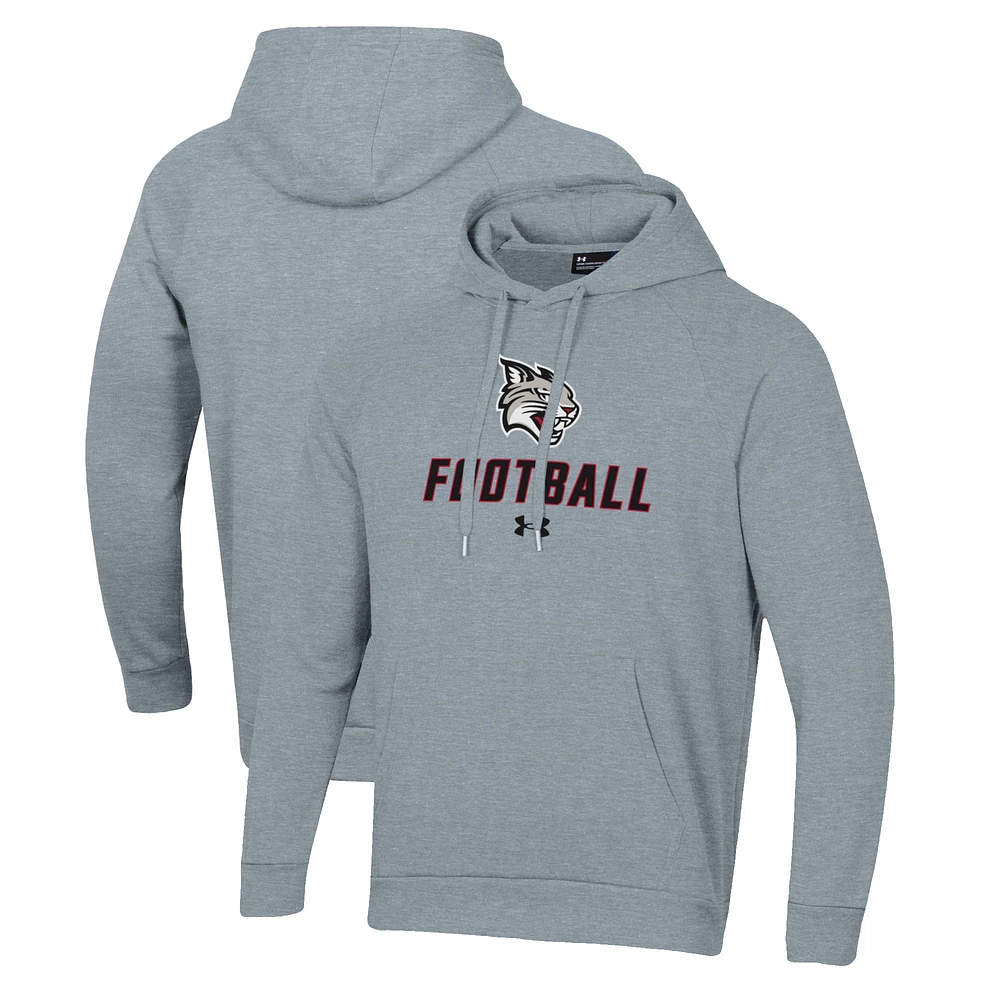 Men's Under Armour Davidson Wildcats Football Rival Fleece Pullover Hoodie