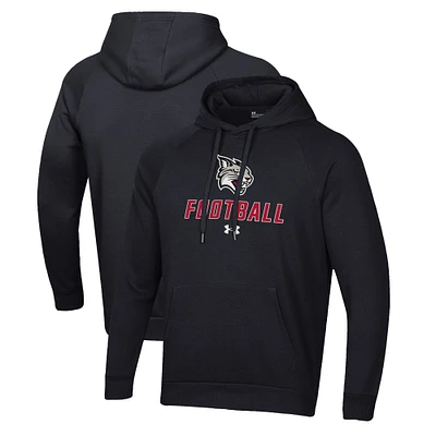 Men's Under Armour Davidson Wildcats Football Rival Fleece Pullover Hoodie