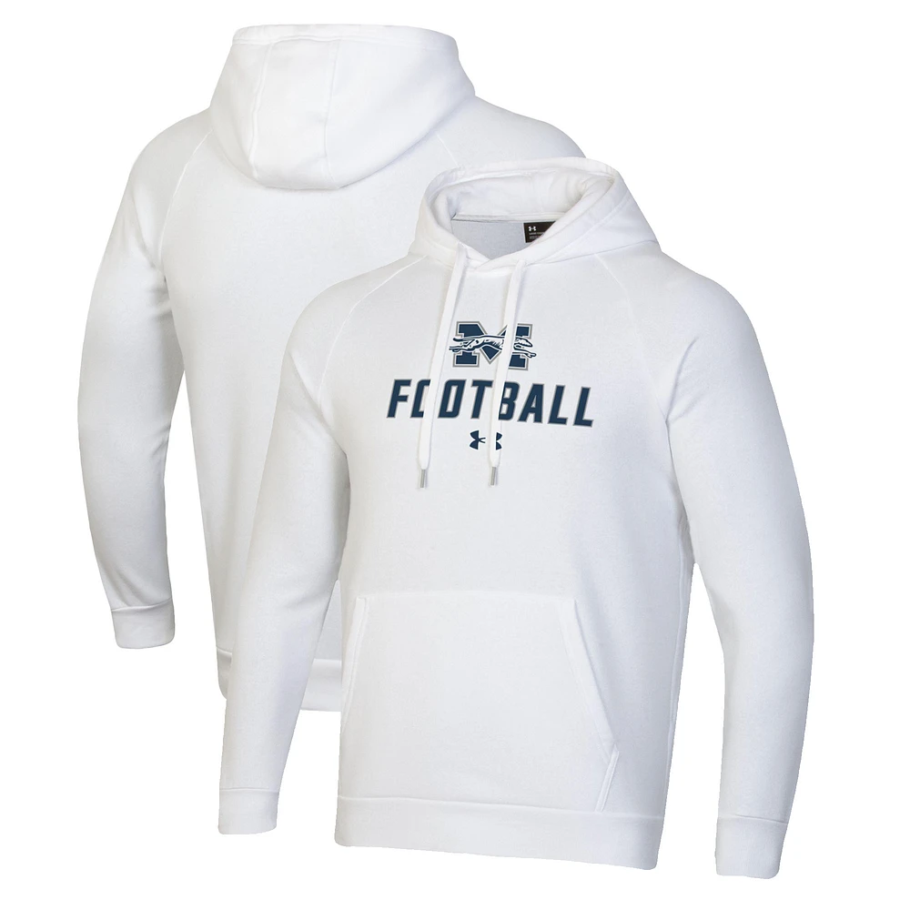 Men's Under Armour Moravian Greyhounds Football Rival Fleece Pullover Hoodie
