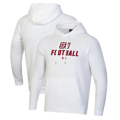 Men's Under Armour Saint Francis Red Flash Football Rival Fleece Pullover Hoodie