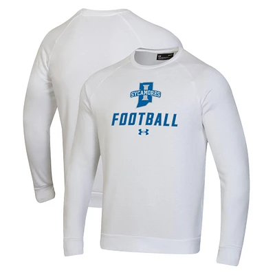 Men's Under Armour Indiana State Sycamores Football Rival Fleece Raglan Pullover Sweatshirt