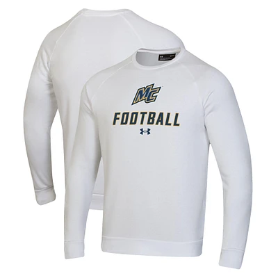 Men's Under Armour Merrimack College Warriors Football Rival Fleece Raglan Pullover Sweatshirt