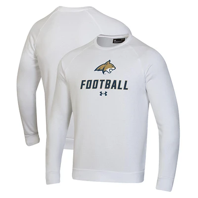 Men's Under Armour Montana State Bobcats Football Rival Fleece Raglan Pullover Sweatshirt