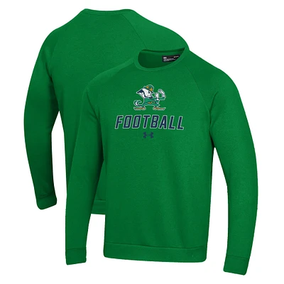 Men's Under Armour Notre Dame Fighting Irish Football Rival Fleece Raglan Pullover Sweatshirt