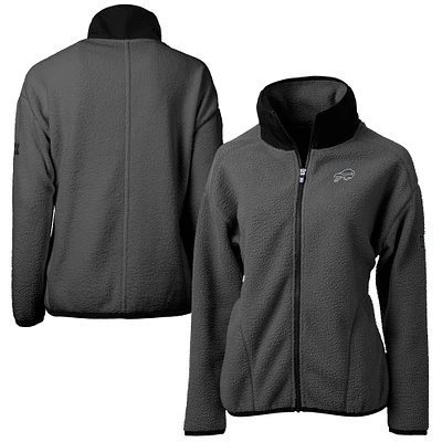 Women's Cutter & Buck Gray Buffalo Bills Cascade Eco Sherpa Fleece Full-Zip Jacket