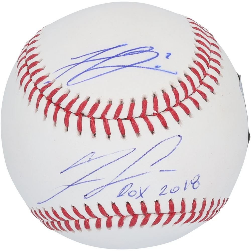 Ronald Acuña Jr. & Michael Harris II Atlanta Braves Autographed Baseball with "ROY 2018" Inscription