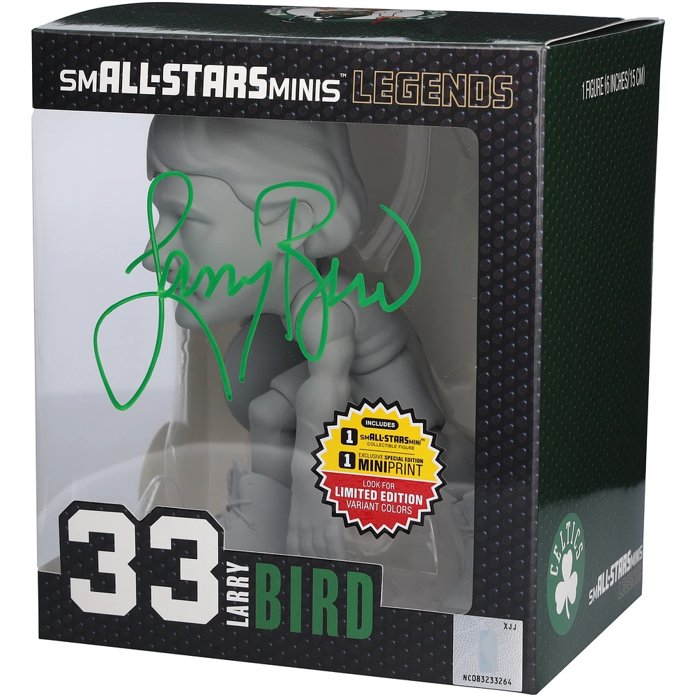Larry Bird Boston Celtics Autographed smALL-STARS Minis Gray Chase Variant 6" Figurine
