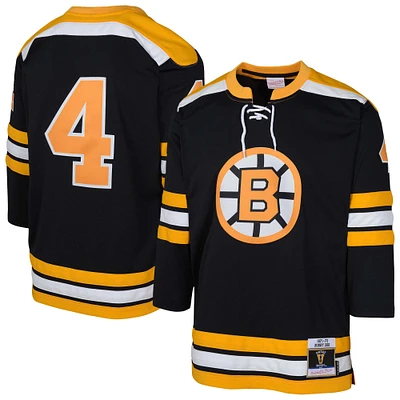 Youth Mitchell & Ness Bobby Orr Black Boston Bruins  Power Play Player Jersey
