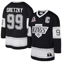 Youth Mitchell & Ness Wayne Gretzky Black Los Angeles Kings 1992/93 Captain Patch Power Play Player Jersey