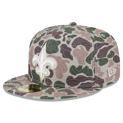 Men's New Era Orleans Saints Geo Camo 59FIFTY Fitted Hat