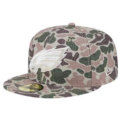 Men's New Era Philadelphia Eagles Geo Camo 59FIFTY Fitted Hat