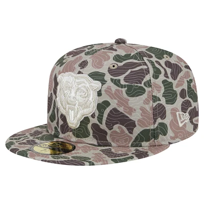 Men's New Era Chicago Bears Geo Camo 59FIFTY Fitted Hat