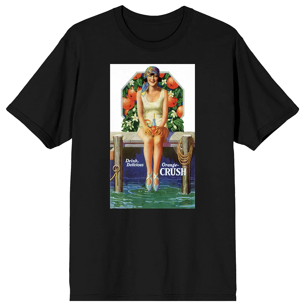 Men's Black Orange Crush Drink Delicious T-Shirt