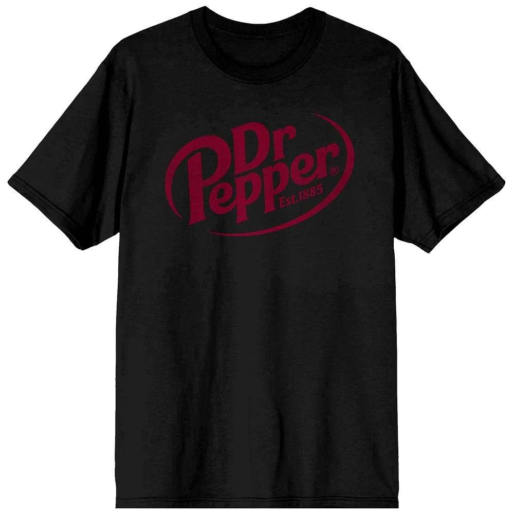 Men's Black Dr Pepper Logo T-Shirt