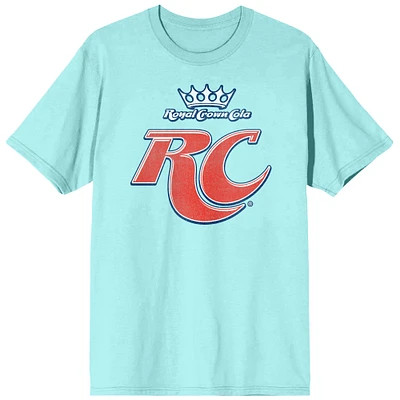Men's Light Blue RC Cola Logo T-Shirt