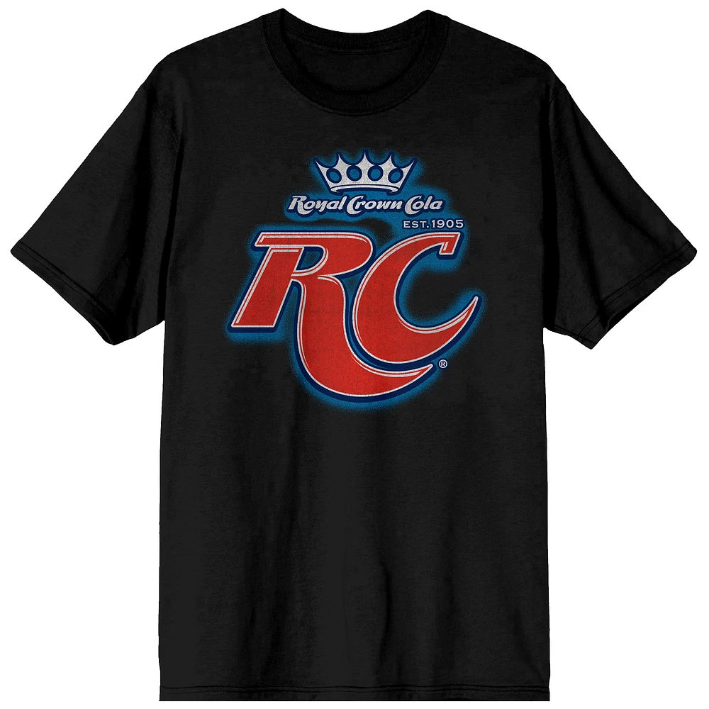 Men's Black RC Cola Logo T-Shirt