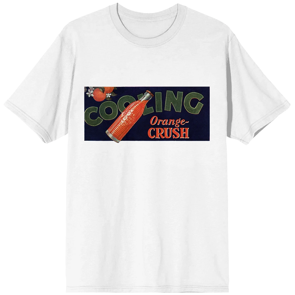Men's White Orange Crush Cooling T-Shirt