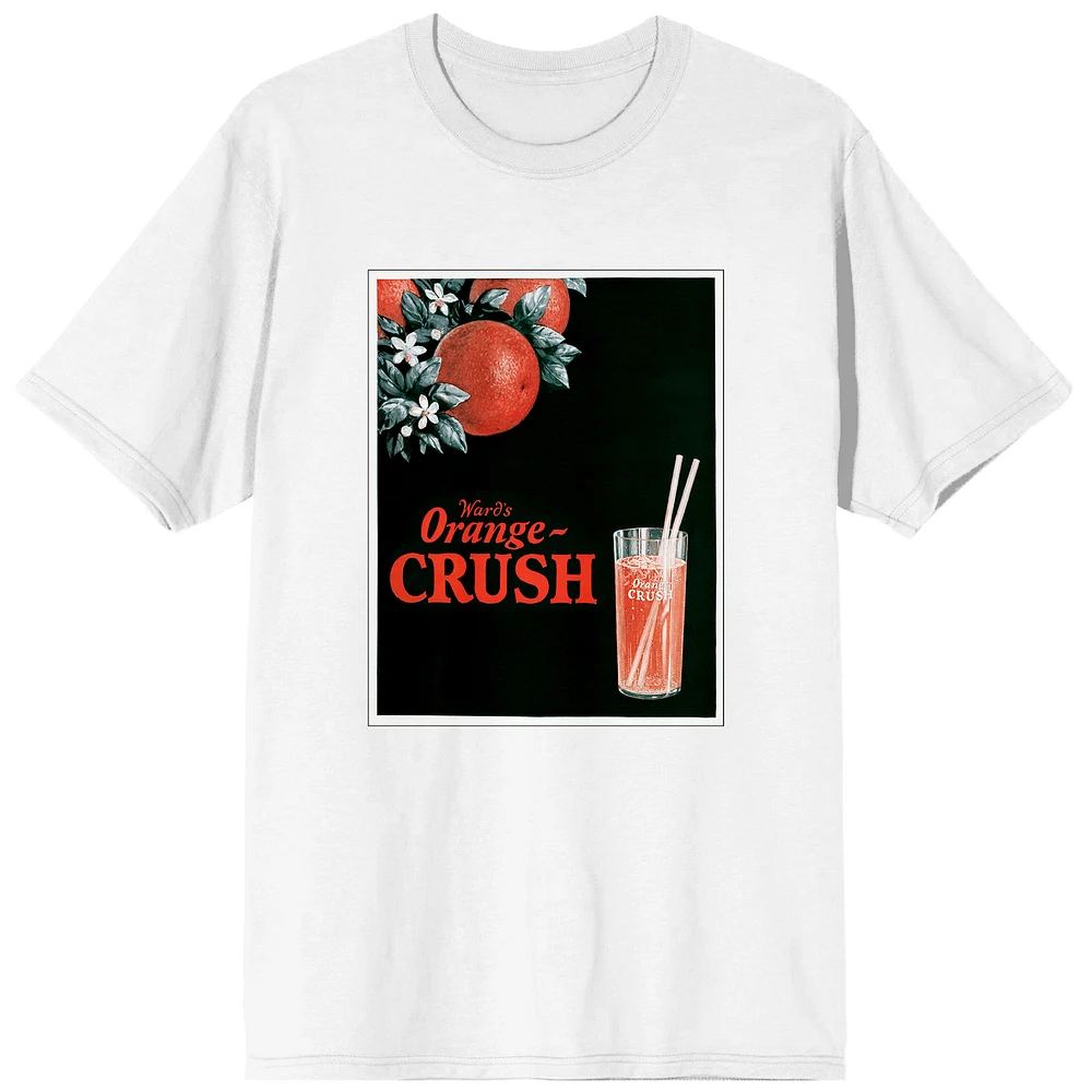 Men's White Orange Crush Ward's Glass T-Shirt