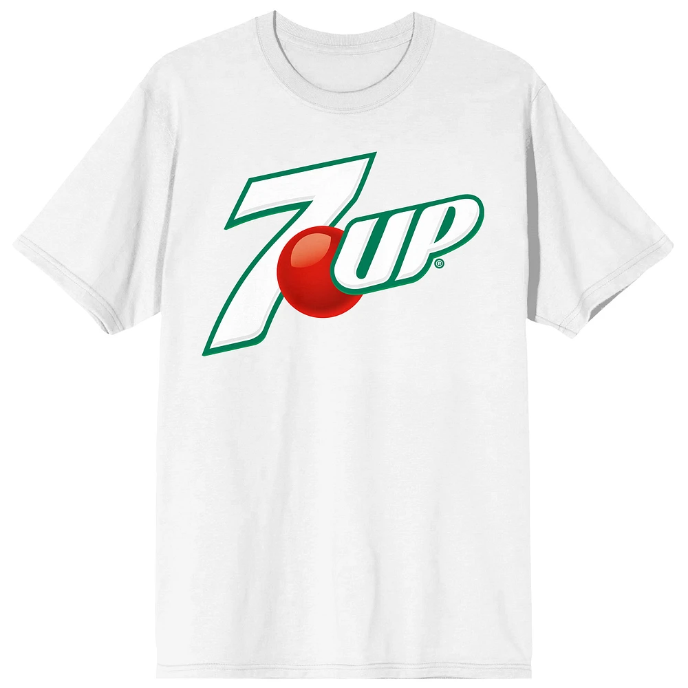 Men's White 7up Logo T-Shirt