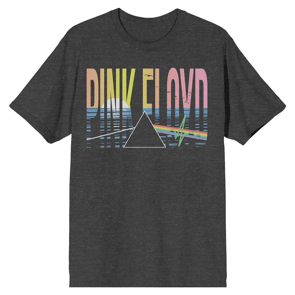 Men's Charcoal Pink Floyd Sea T-Shirt